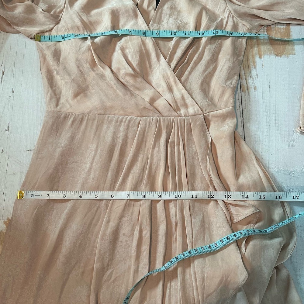 BCBGMAXAZRIA Faux Wrap Mini Floral Cocktail Party Dress Size US 2 - Picture 8 of 12